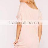 Custom Logo Need More Sleep Night Print Nightwear Shirt Roll Cuff Longline T-shirt Pajamas Short Sleeve Tee Dress thumbnail-4