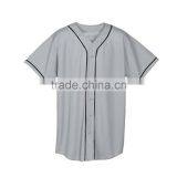 Youth Wicking Mesh Button Front Baseball Jersey Man Style Adult Double-Needle Hemmed Sport Tee Custom 100% Polyester Wicking thumbnail-6