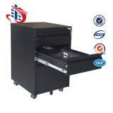 Multi-functional Movable Mobile Pedestal 3 Drawer Metal File Cabinets thumbnail-3