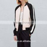 Fashion Womens Bomber Jacket Custom Casual Fitness Womens Coat Outwear thumbnail-3