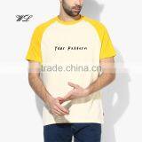 Man T-shirt Blank Branded Logo Cheap Apparel Cotton Raglan Sleeve T-shirts