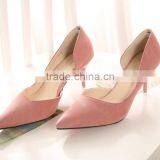 Zm50265b Stiletto Heel Pump Lady High Heel Shoes Suede Hollow Out Sexy Womens Single Shoe thumbnail-2