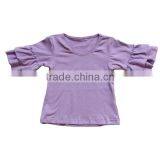 2016 Kids Cotton T-SHIRT Wholesale Boutique Clothing Girls Ruffle Shirts Summer 3/4 Sleeves Shirts thumbnail-3