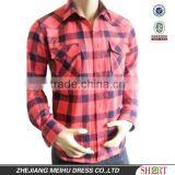 Elegant Style Single-brushed Big-plaids Black&White Leisure Round Hem Flannel Shirt for Men thumbnail-1