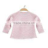Wholesale Long Sleeves Cable Pattern Round Collar Girl Cardigan Sweater thumbnail-2