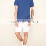 2017 Guangzhou Shandao OEM Summer 180g 100% Cotton V-Neck Short Sleeve Slim Fit Men's T- Shirt thumbnail-3