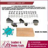 1/2" Tools GROMMET KIT WITH TOOL & 24 BRASS GROMMETS CUTTER thumbnail-1