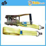 Strap Webbing in Ratchet Tie Down With Hooks and Rings thumbnail-2