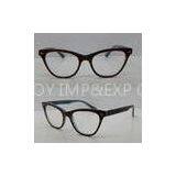 Square Black Vintage Acetate Optical Frames / Spectacle Frame With Lightweight