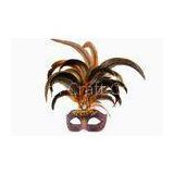 Mardi Gras / Christmas Carnival Party Colombina Masks With Feather