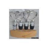Sell 4pcs Wine Stopper Set in Wooden Stand thumbnail-1