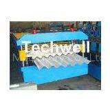 Corrugated Long Span Roof Roll Forming Machine With Chain Drive and PANASONIC Transducer