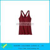 Embroidery Polyester Elastane Blank Red Plain Tank Top Gym Fitness thumbnail-1
