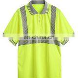 Hi Vis Garment Reflective Work Safety Short Sleeve Polo t Shirt thumbnail-1