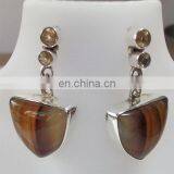 Designer Silver Earrings Wholesale 925 Silver Earrings Beautiful Silver Dangle Earrings thumbnail-4