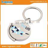 Round Shape High Quality Spinning Keychain thumbnail-5
