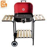 Outdoor Hamburger Shaped Double Side Barbecue Charcoal Grill Bbq thumbnail-2