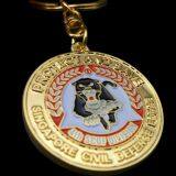 Football Key Chain With Real Madrid Logo on It. thumbnail-3