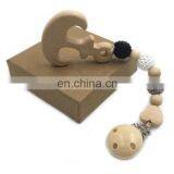 Beach Animal Wooden Pacifier Chain Teething Toy For Babies thumbnail-5