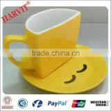 2013 Assessed Supplier 230cc Color Glaze Cup And Dish thumbnail-1