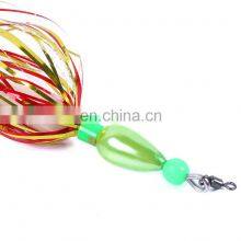 2pcs / Box 10cm 8.7g Fishing Lures Pesca Luminous Hard Squid Jig Hooks With Soft Skirts thumbnail-3