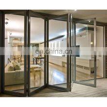 Portable Horizontal Folding Bifold Glass Exterior Room Dividers Doors