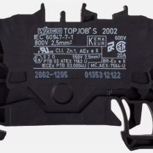 Qty:100pcs 2Way GROUND TERMINAL BLOCKS 800V WAGO 2002-1207 2.5MM thumbnail-4