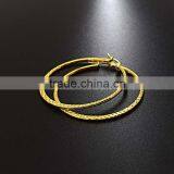 Costume Gold Stainless Steel Jewelry Sixy Lady Big Hoop Fashion Earring thumbnail-5
