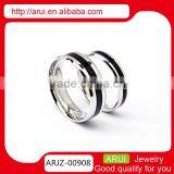 New Design Couple Rings 316l Stainless Steel Jewelry Wedding Rings thumbnail-1