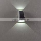 High Power Die-cast Aluminium Body and Clear Glass Diffuser LED2*1W in Black Unique Shape for Wall Decoration thumbnail-3