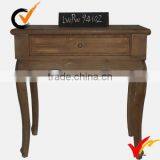 Shabby Chic Vintage French Style Brown Wooden Side Table