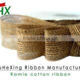 china burlap ribbon wholesale for packaging