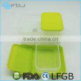 Clear Plastic BPA Free Bento Lunch Box Set thumbnail-2