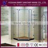 Superior Quality Price Cutting Customized Size Frosted Glass Sliding Seamless Glass Showers (kk3037)