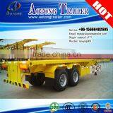 2 Axle or 3 Axle 20ft 40ft Skeleton Semi Trailer Container Chassis Trailer for Sale thumbnail-3