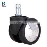 BL Bravo Swivel Black Durable 60mm Heavy-duty Glittering Moon Nylon Caster for Office Furniture thumbnail-3