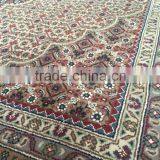 Black-Beige Mahi Tabriz Woolen and Silk Carpet thumbnail-4