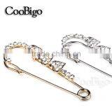 Fashion Jewelry Rhinestone Heart Shape Pin Brooch Girls Dresses Hijab Scarf Wedding Party Gift Appreal Promotion Accessories thumbnail-3