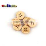 13mm(20L)Dia. Imitation Wood Vein Fashion Resin Round Buttons Four Holes Sewing Craft For Bag Shoe Garment #FLN003-13B thumbnail-2