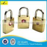 Travelsky 13401 solid color brass TSA lock fashion brass TSA travel lock with 2 keys