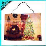 Light up Led Jacquard Christmas Decorations Wall Tapestry
