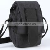 DSLR Camera Bag Micro Camera Shoulder Canvas Waterproof Black Bag Case for Canon Nikon SLR Camera Use