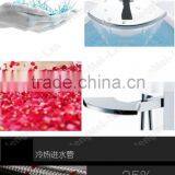 Jiangmen Factory Supply Europe Style Bath Shower Faucet Hot Cold Water Tap Floor Stand Tub Faucet Set thumbnail-3