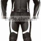 DL-1309 Leather Motorbike Suit, Black Leather Motorcycle Suit thumbnail-1