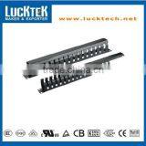 1u 16 Ports Mental Rack Cable Manager With Cover