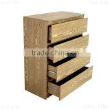 Wooden Grain Melmained MDF Cheap Modern Large Simple Modern Used Chest of Drawers Designer thumbnail-3
