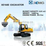 XCMG Excavator XE150D (Bucket Capacity: 0.61m3, Operating Weight: 14400kg) of Cheap Excavators for Sale thumbnail-1