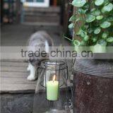 Wholesale Hot Selling Colorful Glass Candle Jar With Ferric Handle thumbnail-2