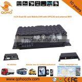 H.264 TWO SD Car Mobile DVR Audio Video Sync , GPS,3G/4G,WIFI.Car Black Box Function thumbnail-6