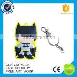 Batman Shaped Cheap 3d Soft Custom Pvc Keychain